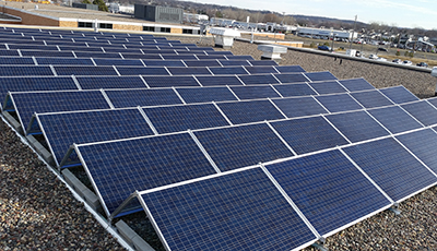 Photo of solar panels.